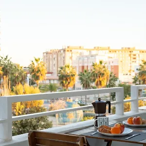 Torre Cervantes, Moderno, Luminoso, A 5 Min De La Playa Apartment